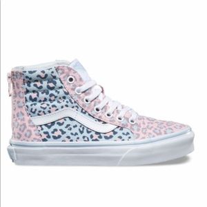 Vans Girls Sk8 Hi Zip blue and pink  US 13 kids